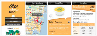 image of RGC Advertising Wins 2012 Best Food Industry Mobile Application Mobile WebAward for Iku Wholefood iPhone App