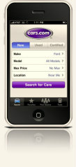 image of Mobile Solutions Wins 2012 Best Media Mobile Application Mobile WebAward for Cars.com iPhone app