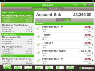 image of Intuitive Company Wins 2012 Best Financial Services Mobile Application Mobile WebAward for Huntington Mobile App for iPad