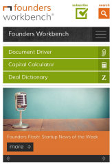 image of Goodwin Procter LLP and One North Interactive Wins 2015 Best Legal Mobile Website Mobile WebAward for Founders Workbench Mobile Site