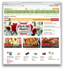 image of FreshDirect Wins 2015 Best Food Industry Mobile Website Mobile WebAward for FreshDirect Desktop Website