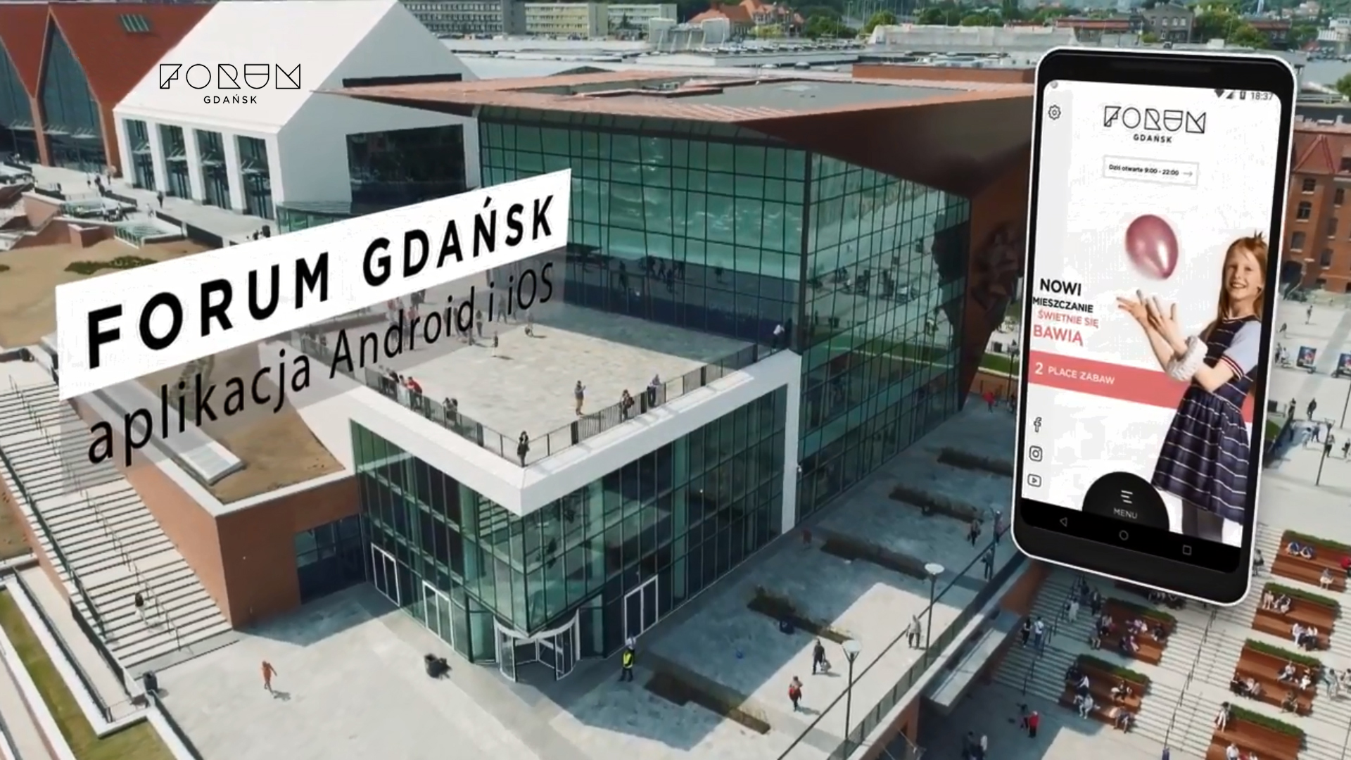 image of Forum Gdansk | Amistad Sp z o.o. Wins 2018 Best Shopping Mobile Application Mobile WebAward for Forum Gdansk - mobile app