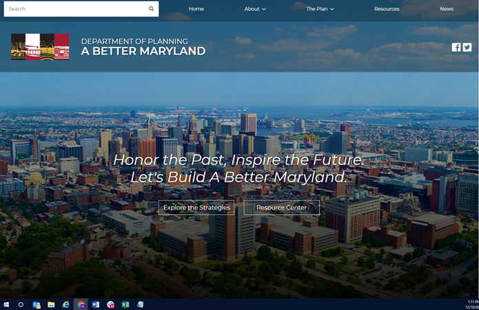 image of Maryland Department of Planning Wins 2019 Best Government Mobile Website, Best Mobile Industry Website, Best of Show Mobile Website Mobile WebAward for A Better Maryland Interactive Web Site