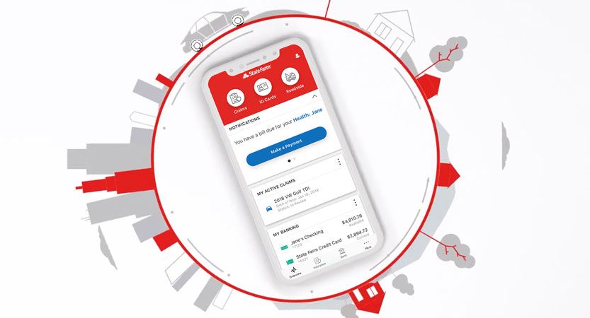 image of State Farm Mobile App - Financial Services 2019 Wins 2019 Best Financial Services Mobile Application Mobile WebAward for  State Farm Mobile App - Financial Services 2019