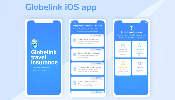 image of Globelink Travel Insurance Wins 2020 Best Insurance Mobile Application Mobile WebAward for Globelink Travel Insurance IOS App