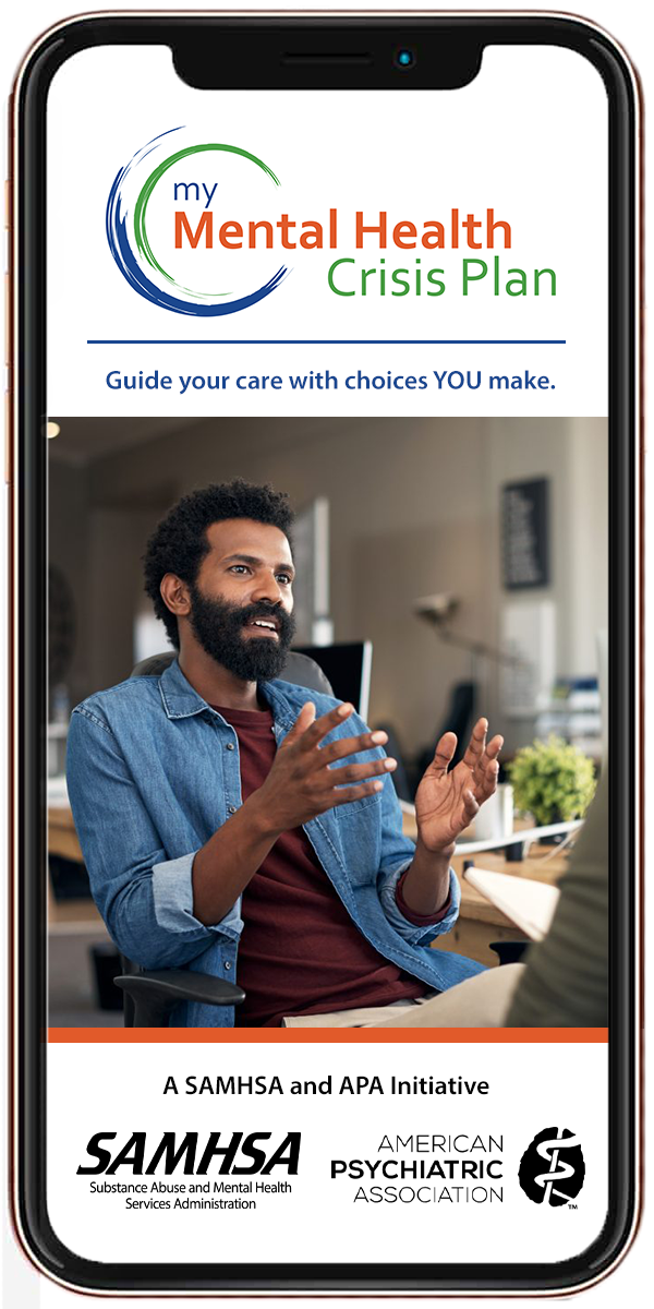 image of SMI Adviser/American Psychiatric Association Wins 2021 Best Health Care Mobile Application Mobile WebAward for My Mental Health Crisis Plan