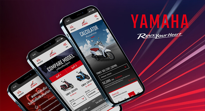 image of Thai Yamaha Motor and Mirum (Thailand) Wins 2021 Best Automobile Mobile Website Mobile WebAward for Yamaha Website