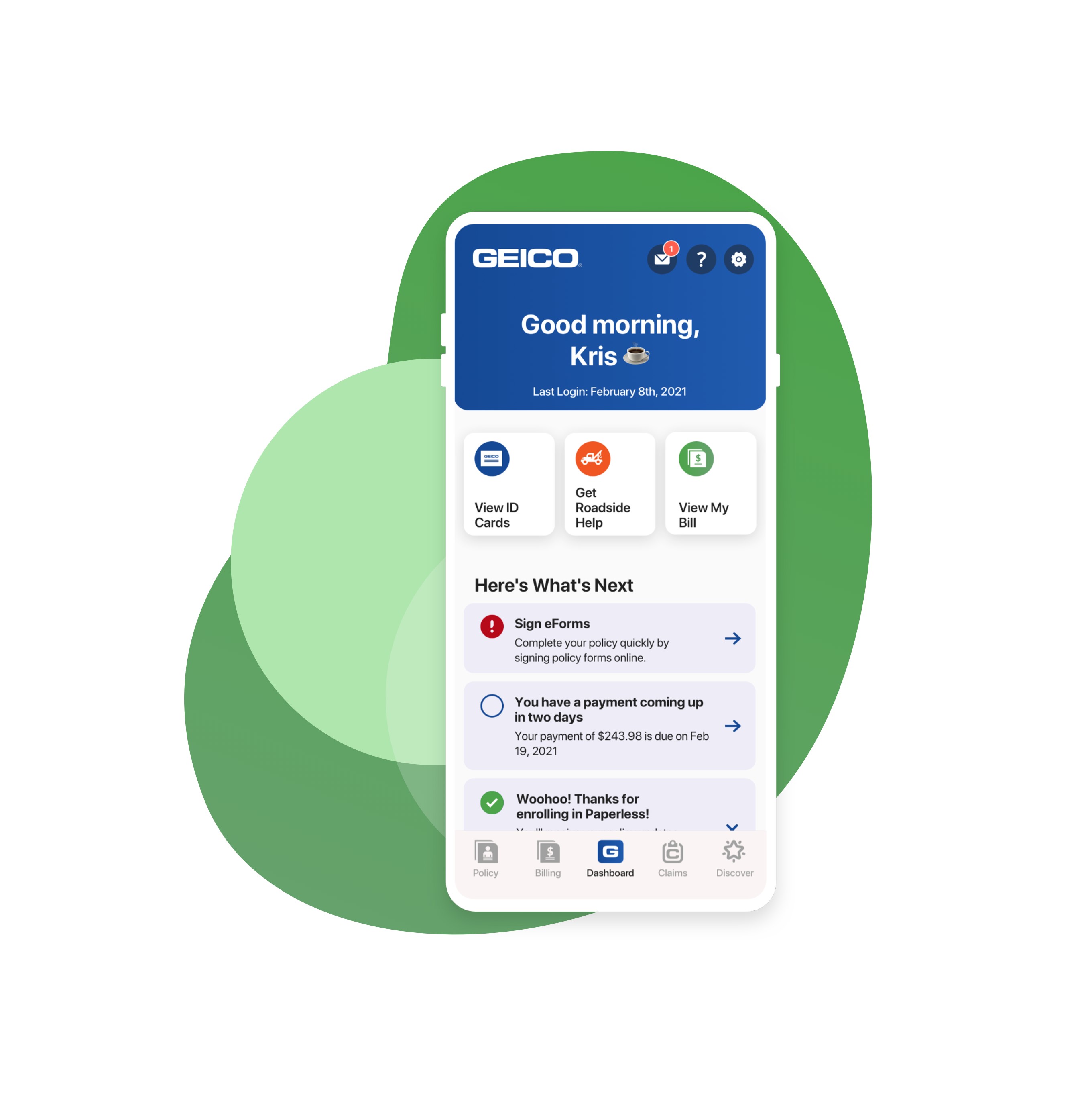 image of GEICO Wins 2021 Best Insurance Mobile Application, Best of Show Mobile Application Mobile WebAward for GEICO Mobile