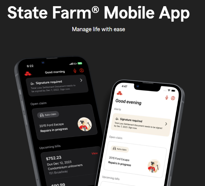 image of State Farm Insurance Company Wins 2024 Best Information Services Mobile Application, Best Insurance Mobile Application, Best Interactive Services Mobile Application, Best of Show Mobile Application Mobile WebAward for State Farm Mobile App 2023-24