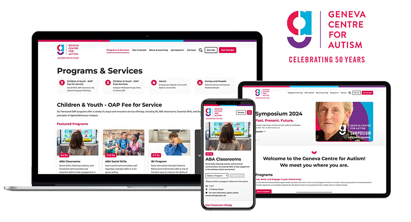 image of Glacier Digital Corp. Wins 2024 Best Advocacy Mobile Website, Best Education Mobile Website Mobile WebAward for Geneva Centre for Autism