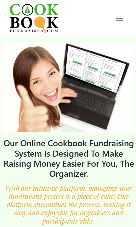 image of Family Cookbook Project Wins 2025 Best Publishing Mobile Website Mobile WebAward for CookbookFundraiser.com