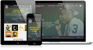 image of JLOOP Wins 2014 Best Music Mobile Website Mobile WebAward for Warner / Chappell Music