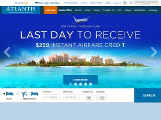 image of Atlantis, Paradise Island, Bahamas Wins 2015 Outstanding Mobile Website Mobile WebAward for AtlantisBahamas.com  Mobile Website