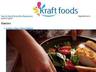 image of Kraft Foods & 360i Wins 2012 Best Food Industry Mobile Website Mobile WebAward for Kraft Foods: Make Something Amazing