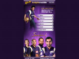 image of Thmbstrk Wins 2012 Best Sports Mobile Website Mobile WebAward for KKR Mobile Site