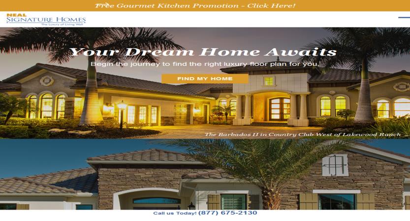 image of Nebo Agency Wins 2017 Best Real Estate Mobile Website Mobile WebAward for Neal Signature Homes Redesign