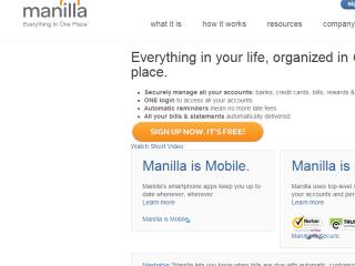 image of Manilla Wins 2013 Best Financial Services Mobile Website Mobile WebAward for Manilla.com