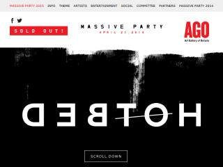 image of AGO Massive Party  Wins 2015 Best Events Mobile Website Mobile WebAward for AGO Massive Party 